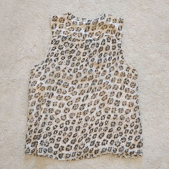 NWT Joie Corie Silk Leopard Print Blouse Size M - Picture 9 of 11